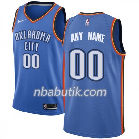 NBA Mænd Trøje Oklahoma City Thunder Custom Nike 2017-18 Blå Swingman